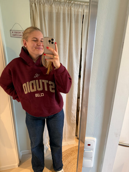 Hoodie The Studio Bordeaux