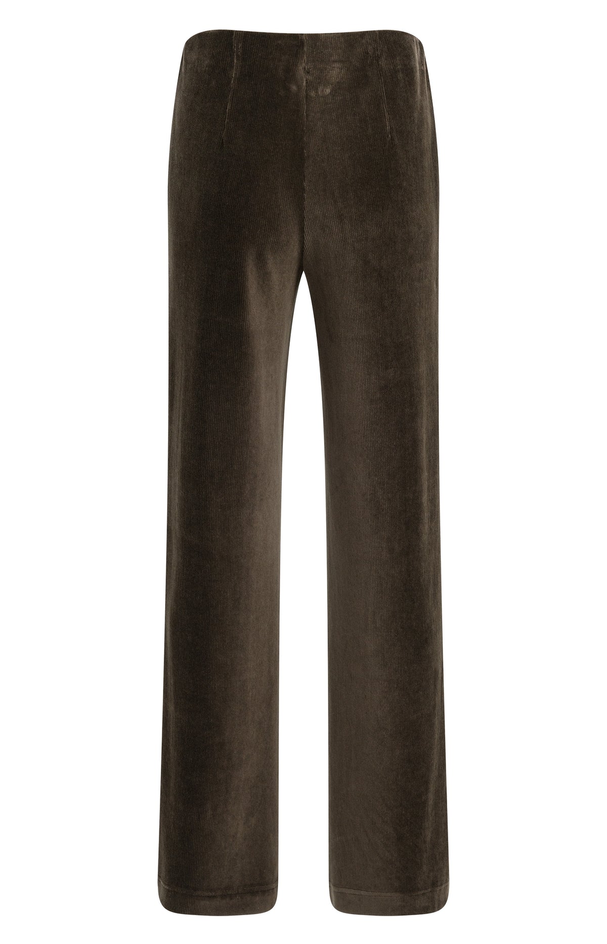 Wide Leg Hose aus geripptem Velours | Delicioso