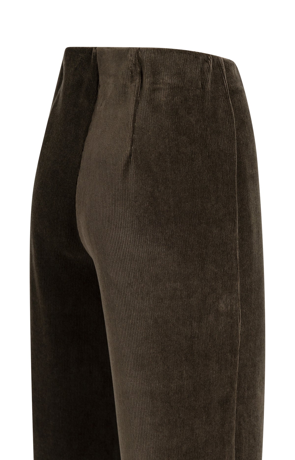 Wide Leg Hose aus geripptem Velours | Delicioso