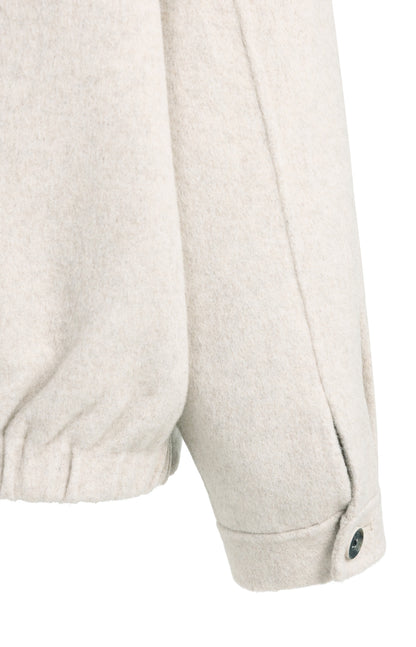 Oversized Jacke aus Wollmischung | Pure Cashmere Grey Melange