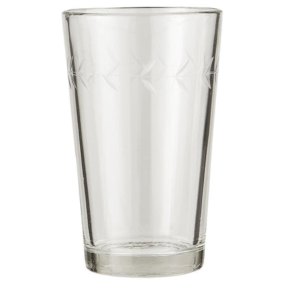 Trinkglas mit Blattkante