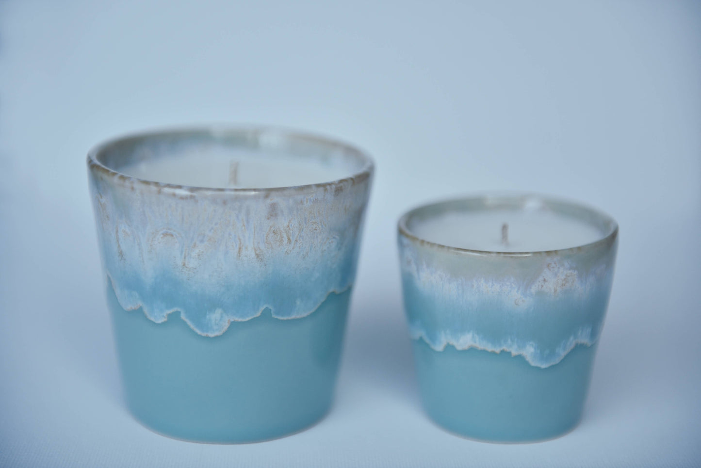 Kerze und Espressotasse (2 in 1) | Aqua