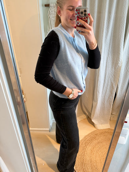 Strick-Weste babyblue