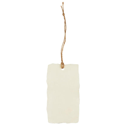 Geschenkanhänger offwhite m/Juteschnur