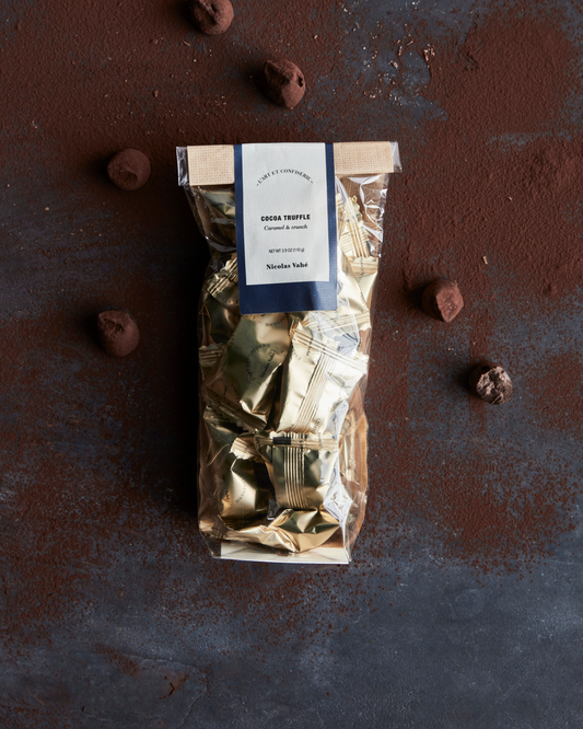 Cocoa truffles, caramel & crunch, 110 g