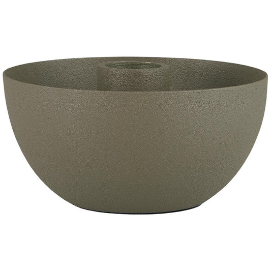 Kerzenhalter schüsselförmig staubig grün