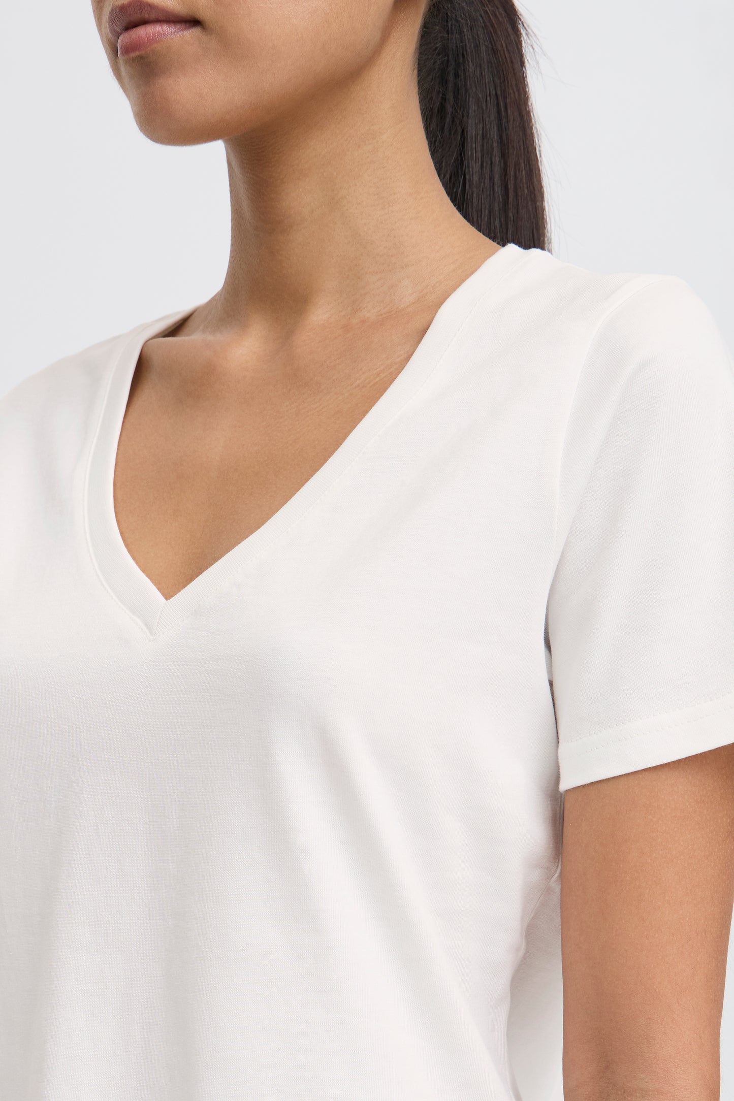 IHPALMER V-NECK | cloud dancer