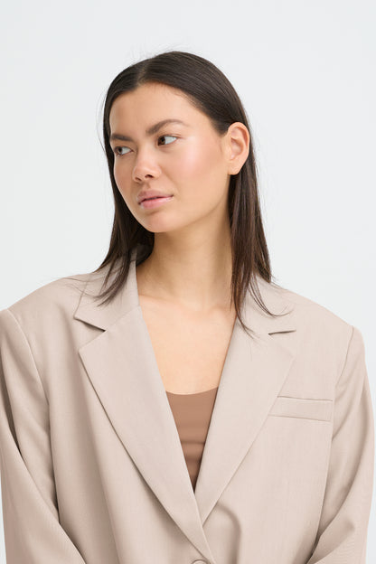 IHFAVA OVERSIZED BLAZER | dove melange