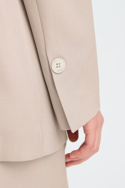 IHFAVA OVERSIZED BLAZER | dove melange
