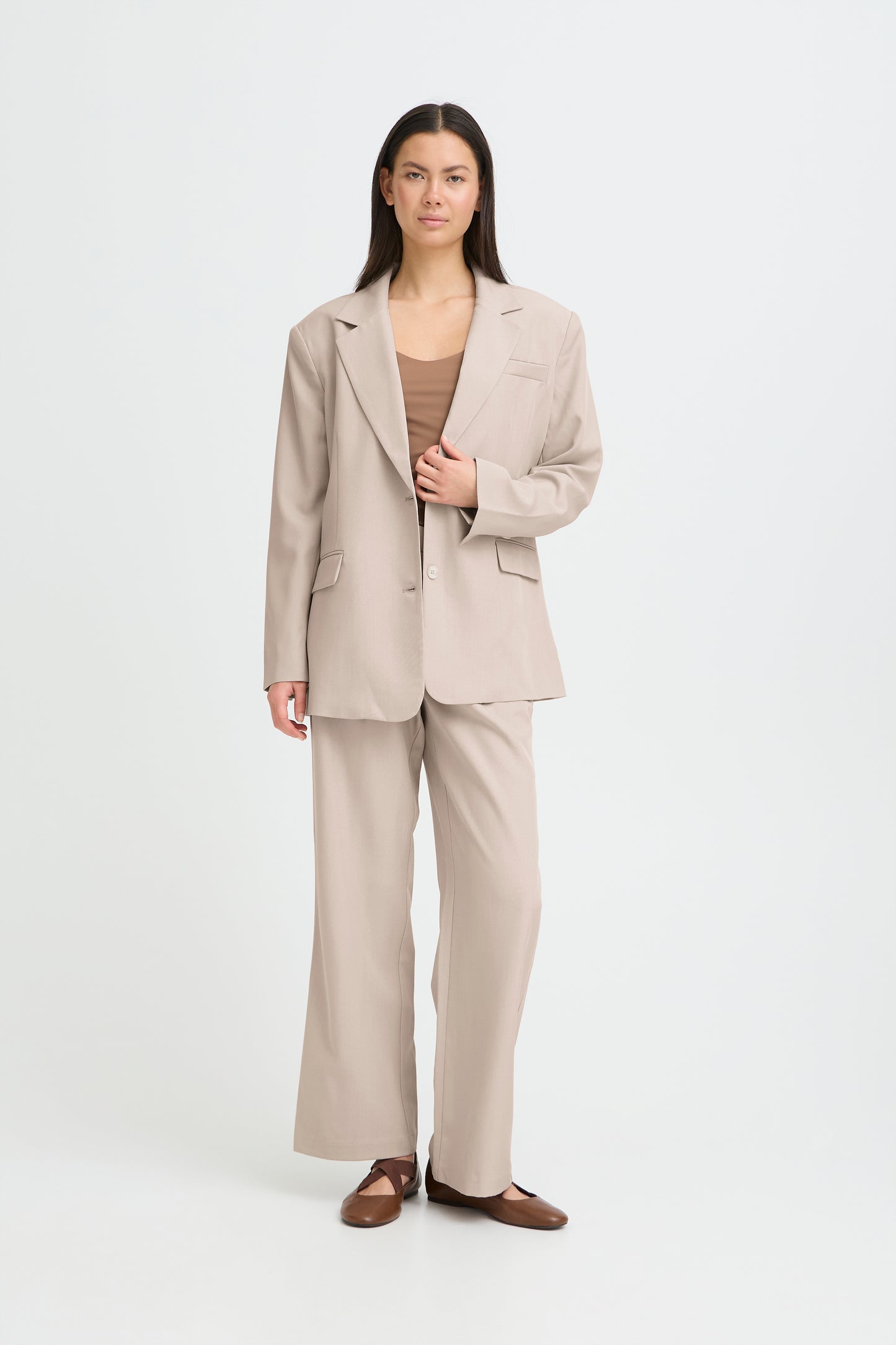 IHFAVA OVERSIZED BLAZER | dove melange