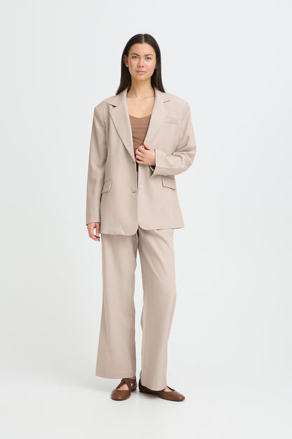 IHFAVA OVERSIZED BLAZER | dove melange