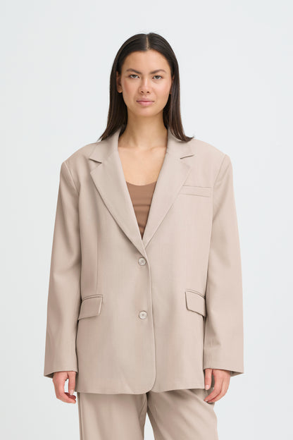 IHFAVA OVERSIZED BLAZER | dove melange