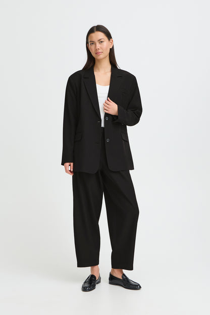 IHFAVA OVERSIZED BLAZER | schwarz