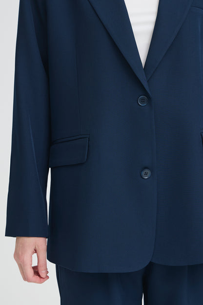 IHFAVA OVERSIZED BLAZER | dark navy