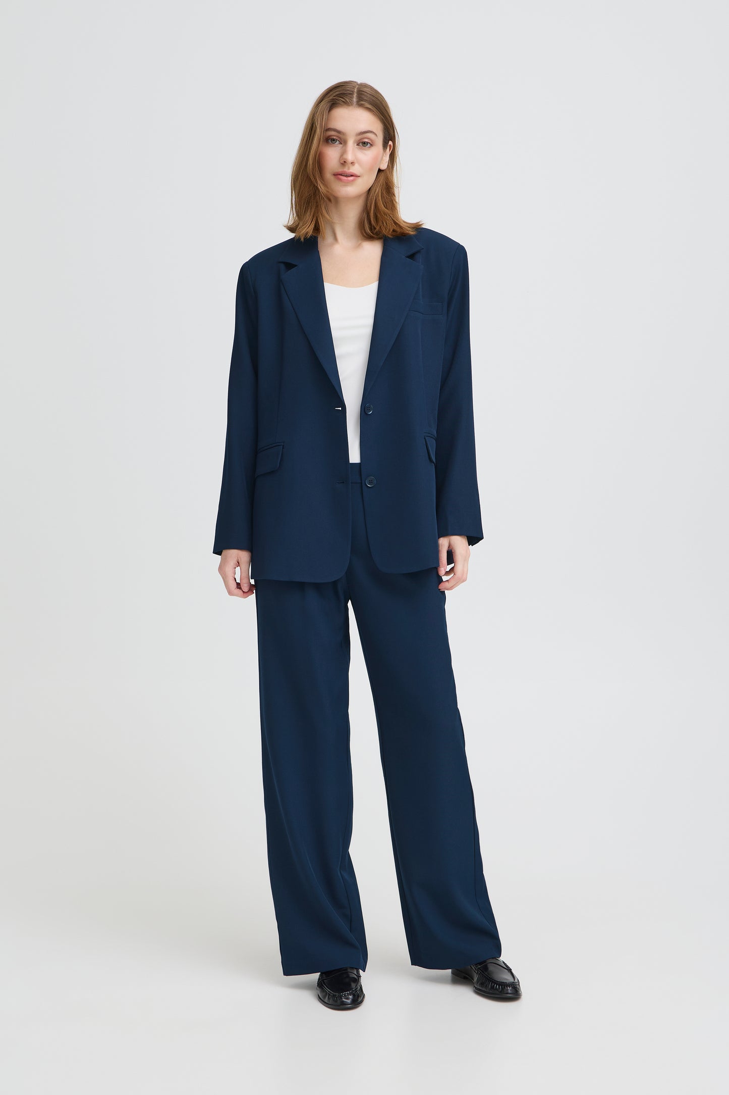IHFAVA OVERSIZED BLAZER | dark navy