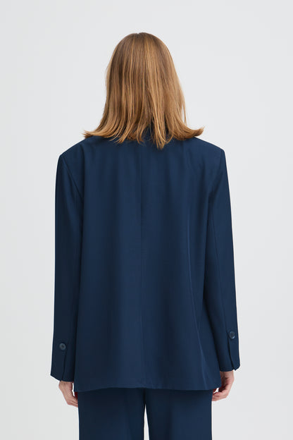 IHFAVA OVERSIZED BLAZER | dark navy