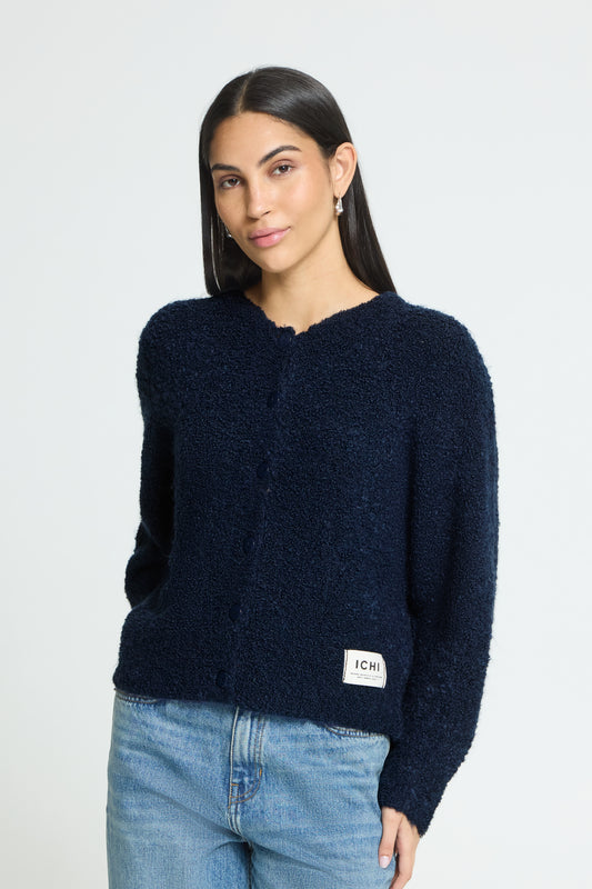 IH BLARISA Strickjacke | Maritim Blau