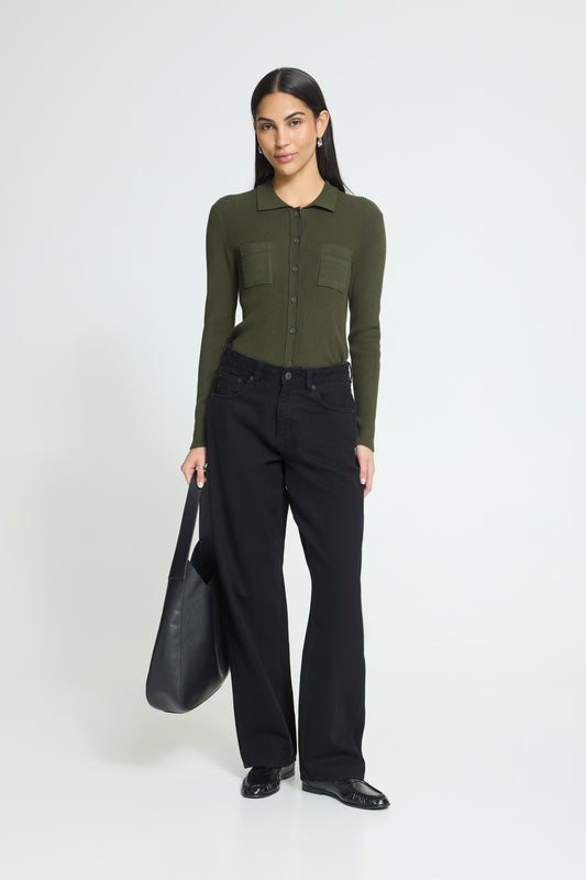 IH JULIA STRAIGHT | washed black