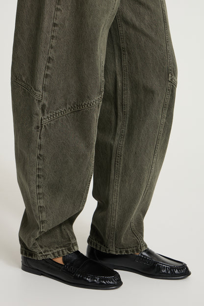 IH PELLA BARREL PANTS | forest night