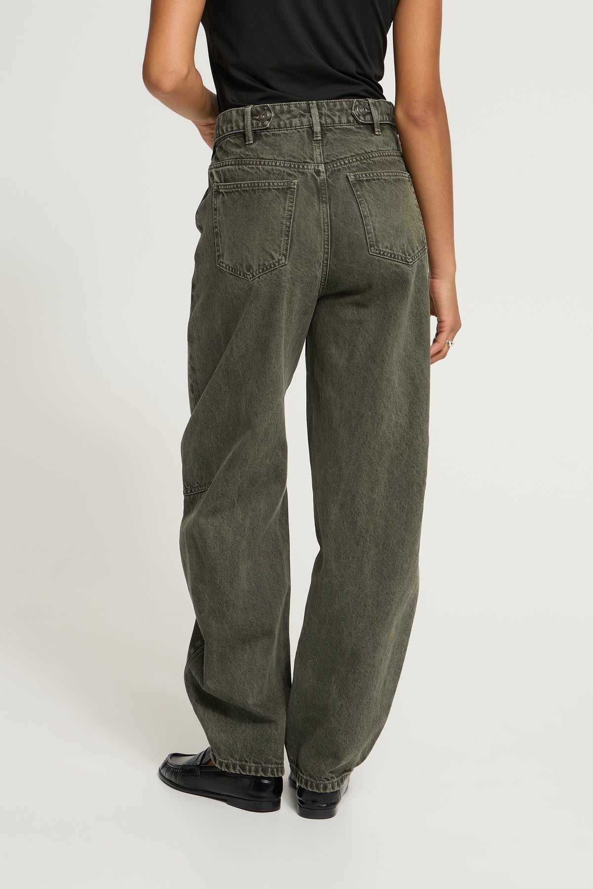 IH PELLA BARREL PANTS | forest night