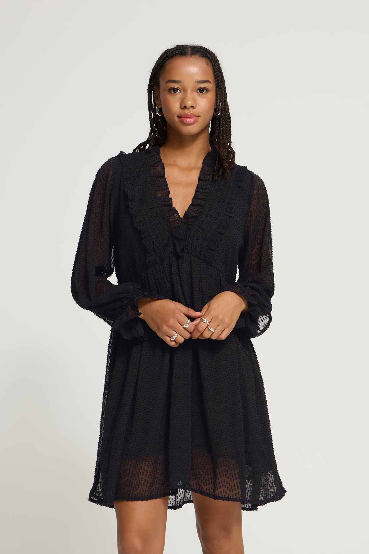 IH LADONNA kurzes Kleid | schwarz