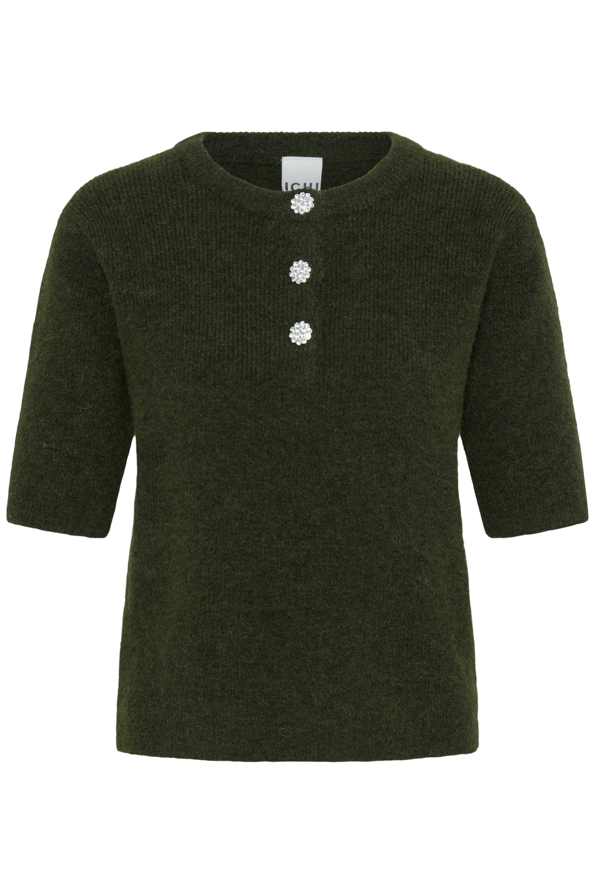 IH FANTIA Strickshirt | Forest Night Melange