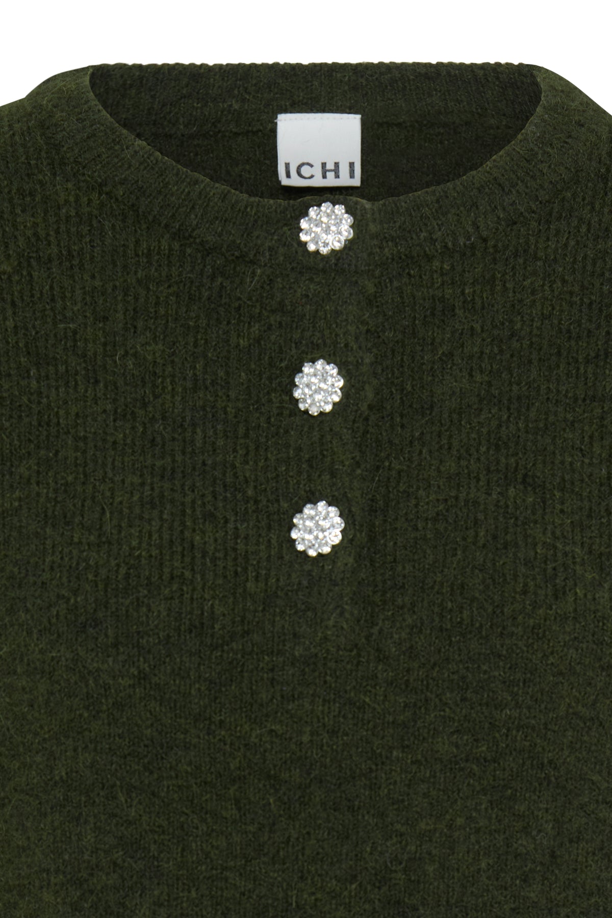 IH FANTIA Strickshirt | Forest Night Melange