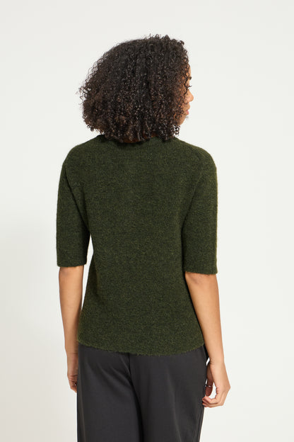 IH FANTIA Strickshirt | Forest Night Melange