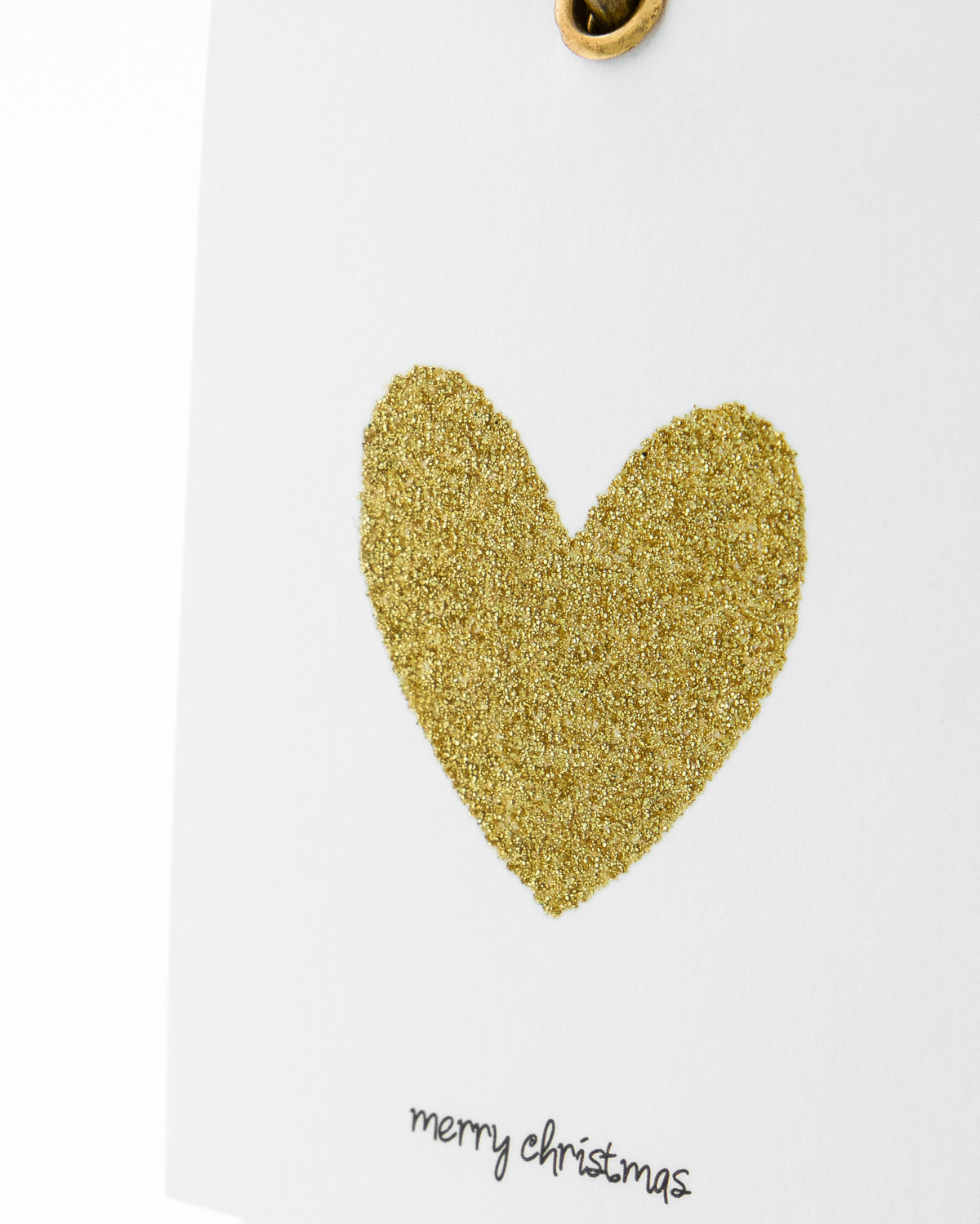 Geschenkanhänger Weiß/Gold