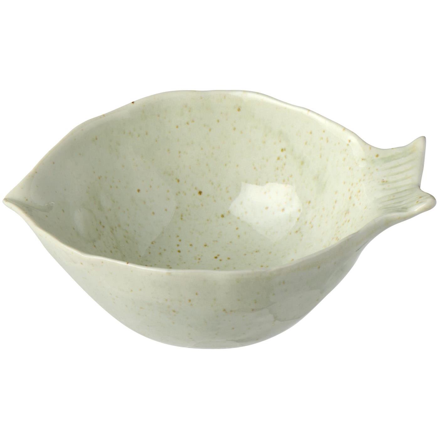 Schale Ocean White fischförmig