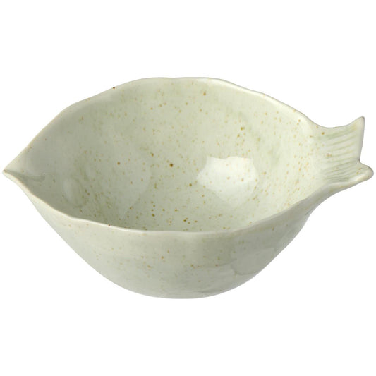 Schale Ocean White fischförmig