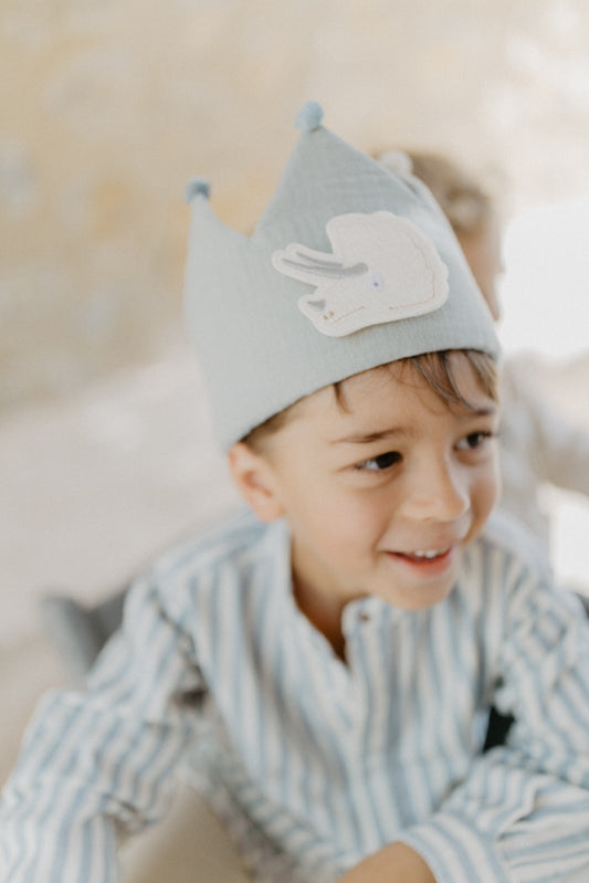 Geburtstagskrone blau
