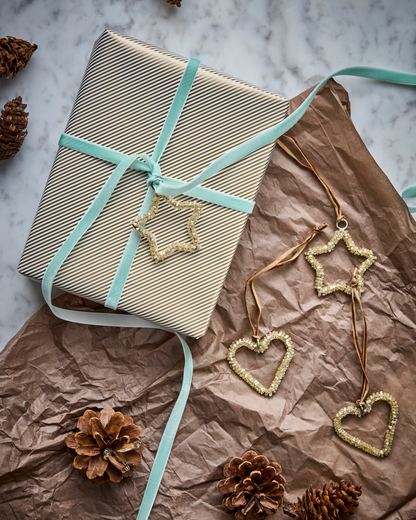 Weihnachtsschmuck Champagner | 4er Set