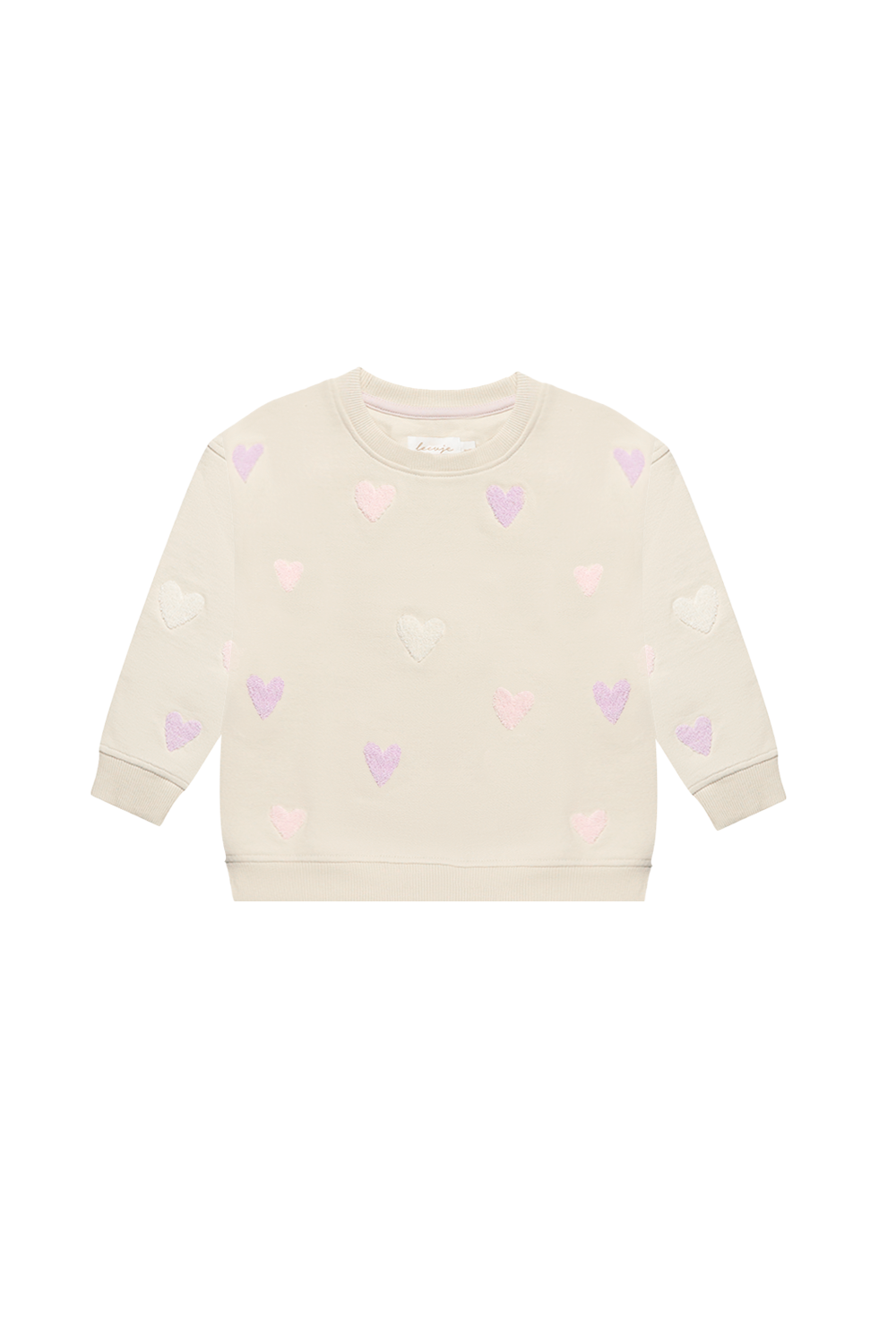Oversized Sweatshirt "terry hearts"