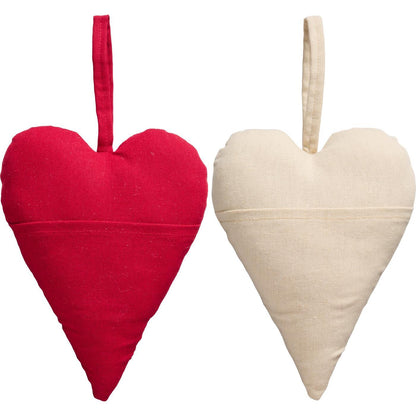 Herz mit Tasche rot/beige