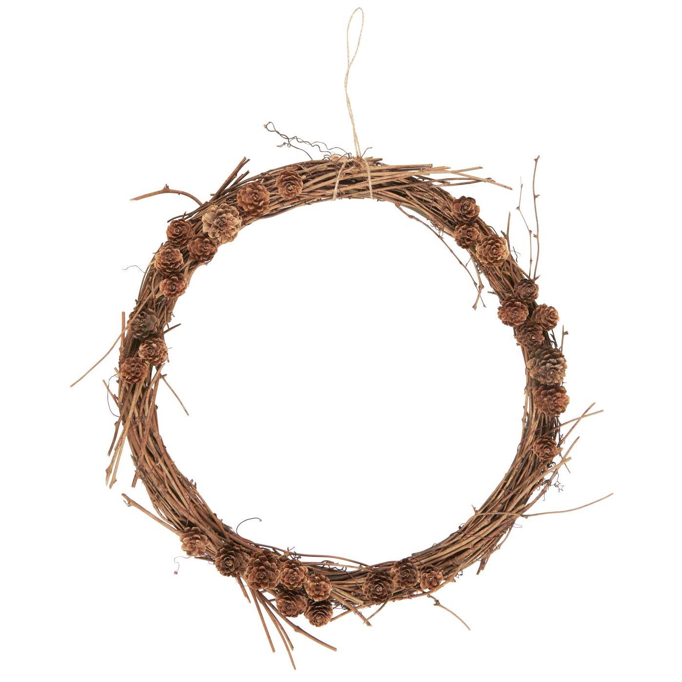 Naturkranz mit Lärchenzapfen