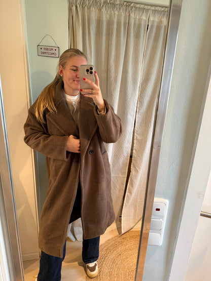 Stoffmantel chocolate