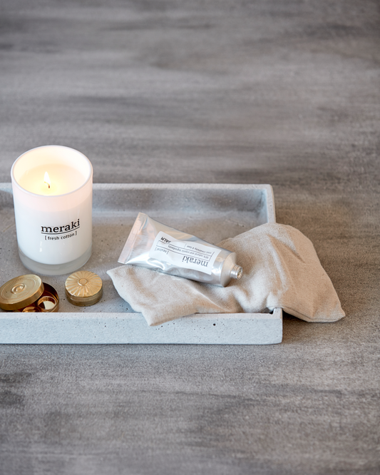 Augenkissen, Beige