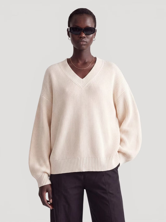 Strickpullover Rae | Egret
