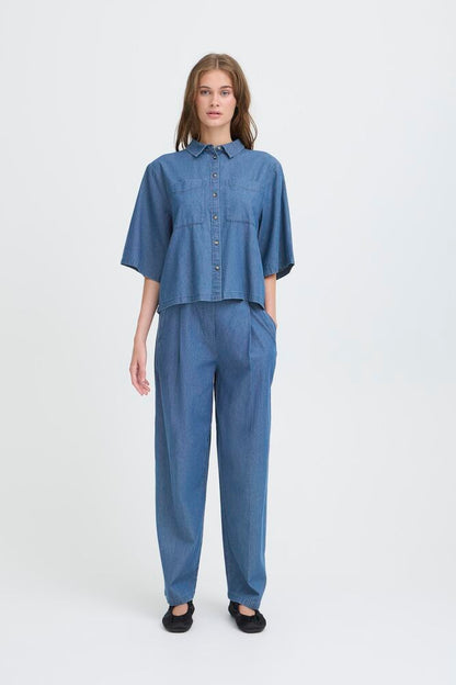 IHXAURORA Pants | washed blue