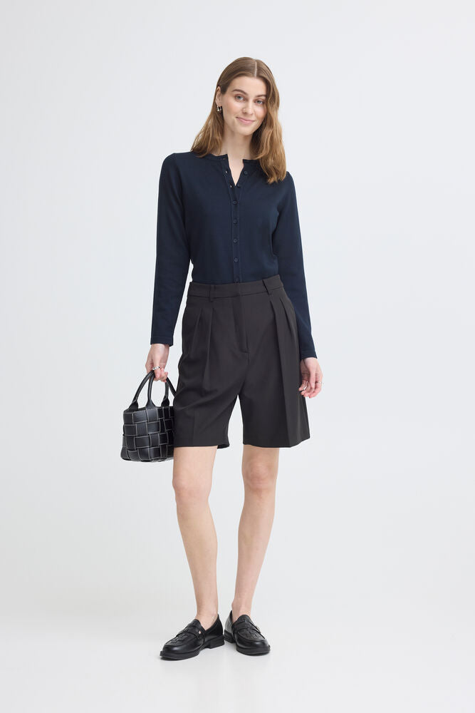 IH LULS O-NECK CARDIGAN | navy