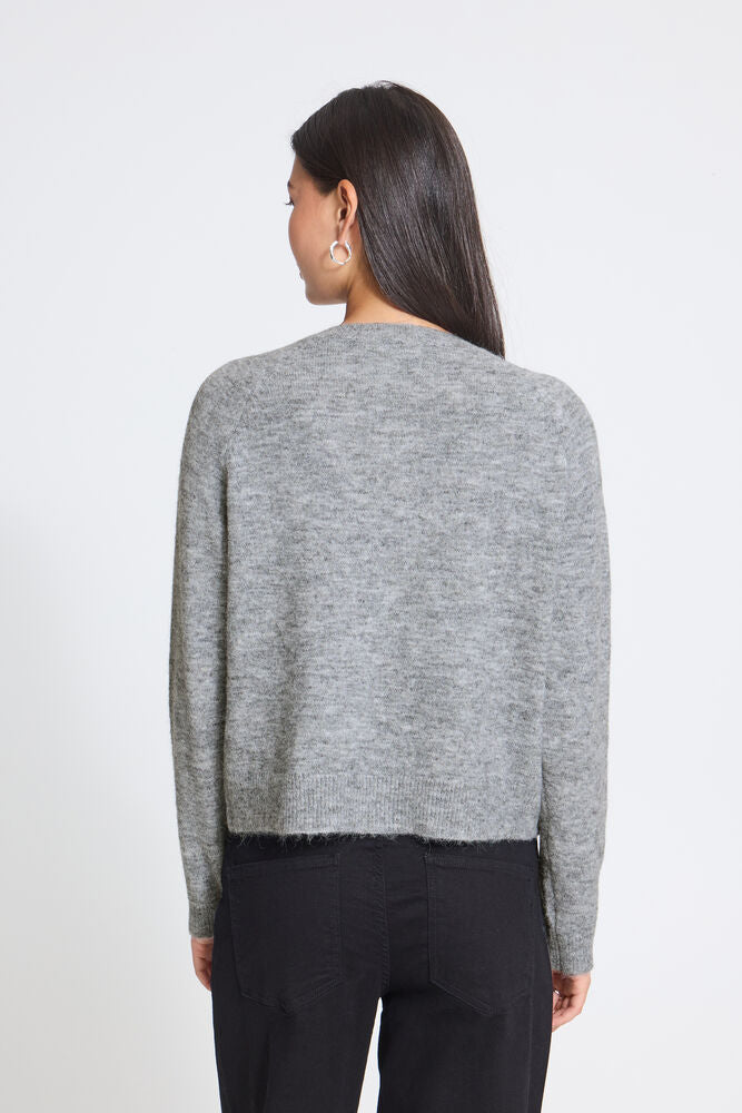 IH SAGE Strickjacke | alloy melange