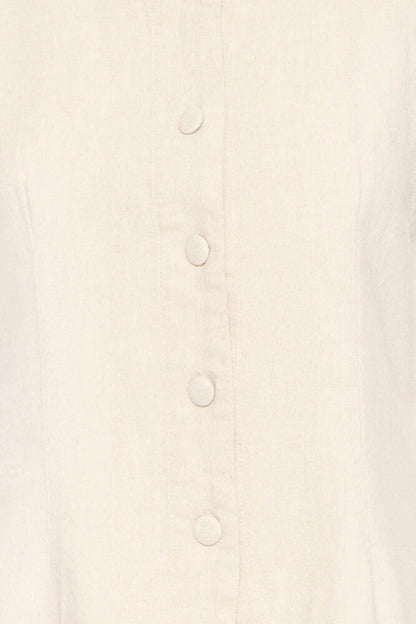 IHLINNO Leinenoberteil | natural ecru