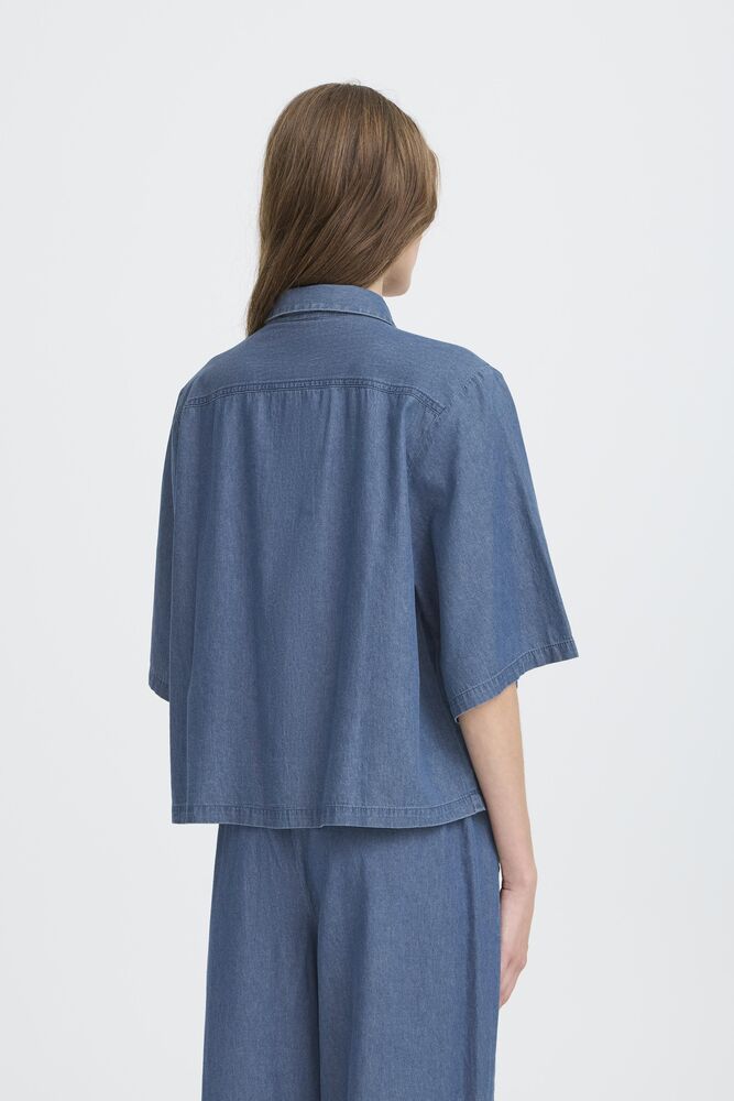 IHXAURORA Bluse | washed blue