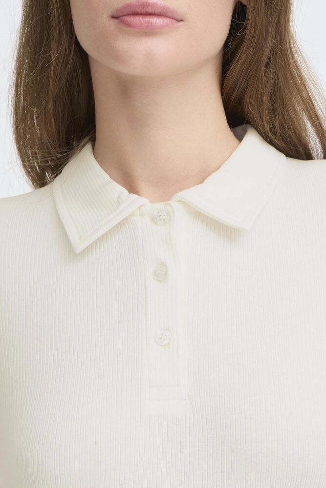 IHPACIFIC Longsleeve mit Kragen | cloud dancer