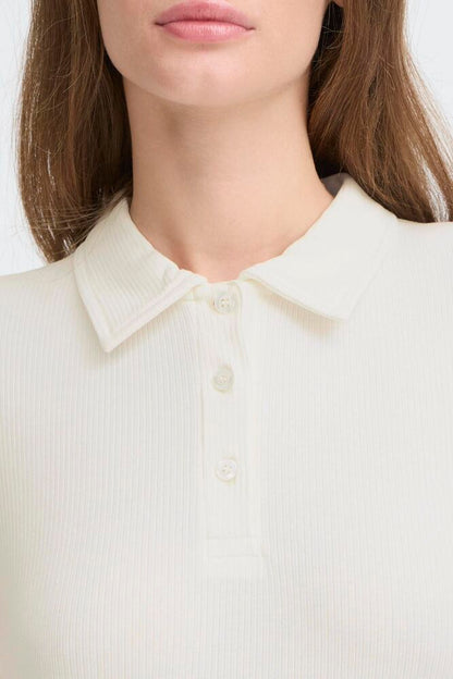 IHPACIFIC Longsleeve mit Kragen | cloud dancer