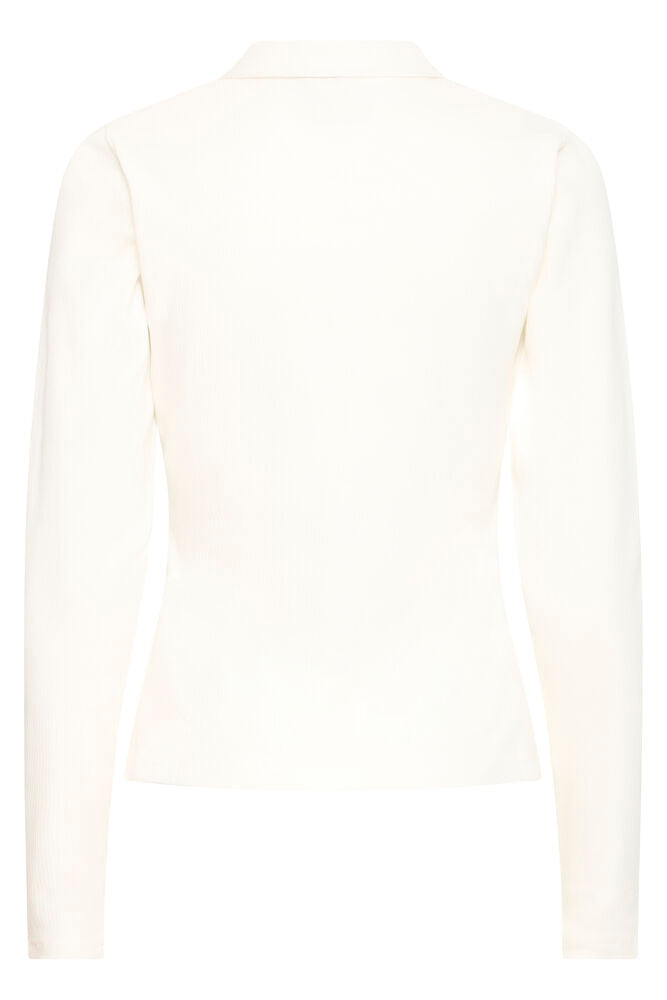 IHPACIFIC Longsleeve mit Kragen | cloud dancer