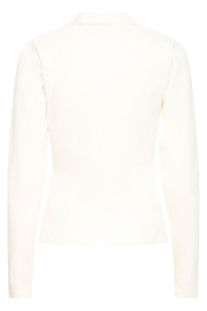 IHPACIFIC Longsleeve mit Kragen | cloud dancer