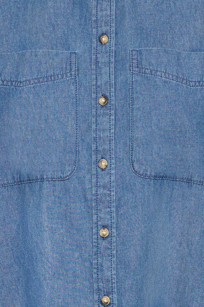 IHXAURORA Bluse | washed blue