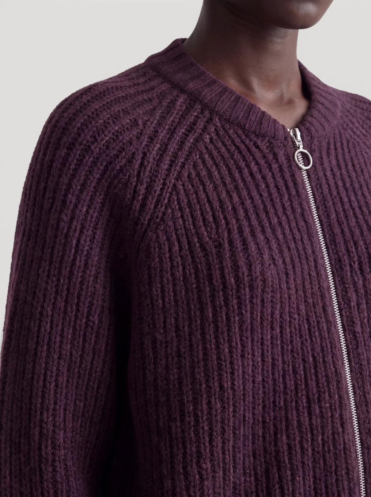 Strickjacke Rani | Prune Purple